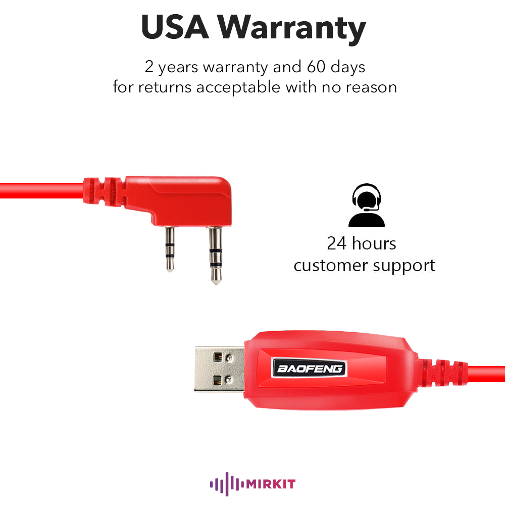 Programmerkabel Voor UV-5R, 5RA, 5R Plus, BF-888S En Meer - USB Programmeerkabel Voor Portofoons