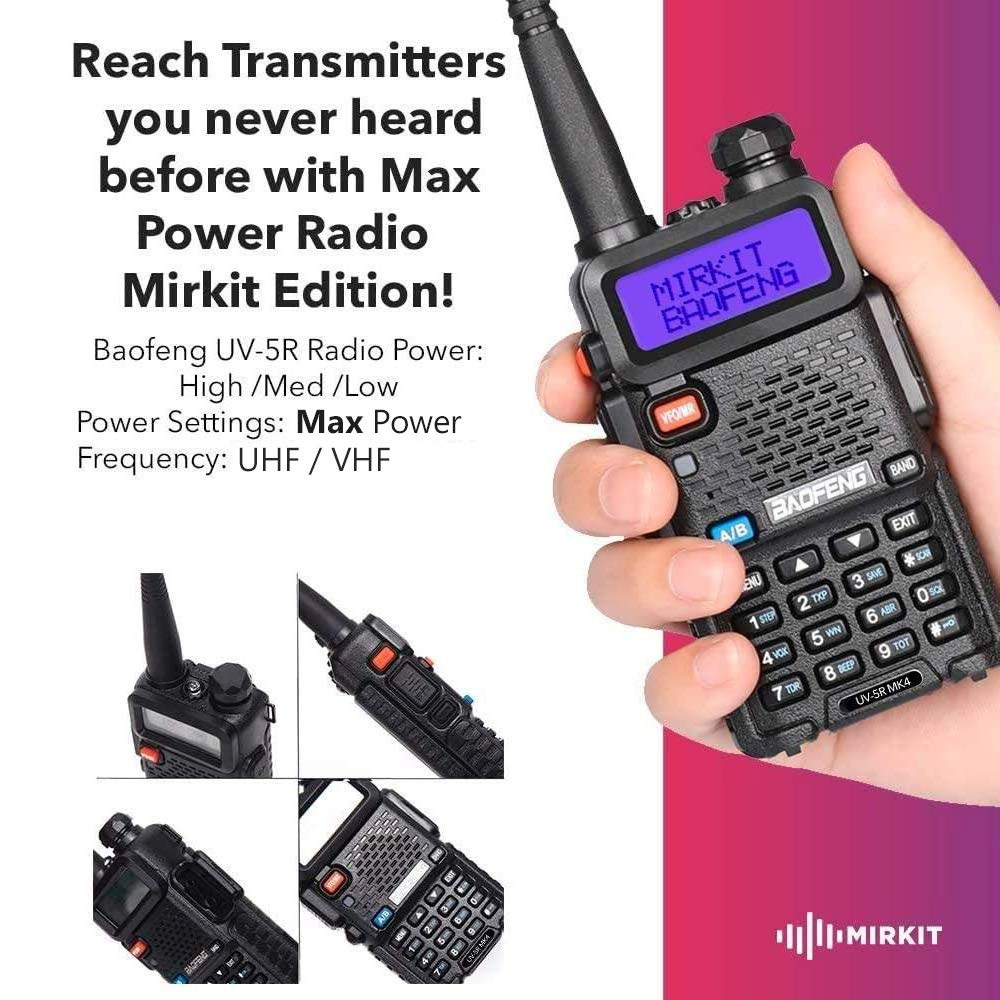 Mirkit Extra Pack Ham Radio Baofeng Uv 5r Mk4 8 Watt Max Power 2021 Two